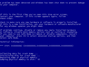 BSOD, short for the Blue Screen of Death, means your computer has crashed unexpectedly.