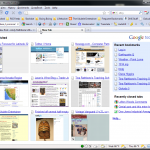 Google's Toolbar places thumbnails of your most visited Web sites on your browser's New Tab page.