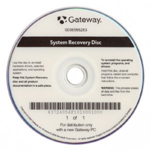 A System Recovery disc