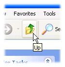 Windows 7 dropped Windows XP's beloved "Up Folder" icon.
