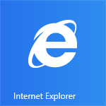 The Start screen's Internet Explorer tile.